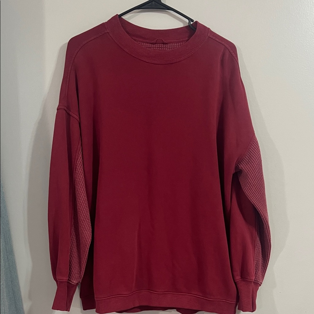 Aerie Deep Red Sweatshirt